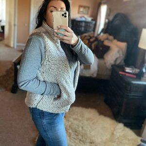 Super soft faux Sherpa vest